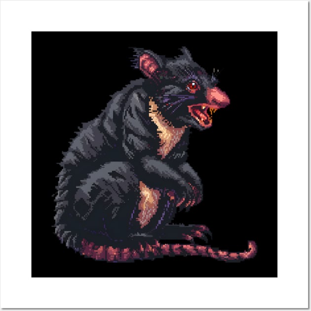 Pixel Tasmanian Devil Wall Art by Animal Sphere